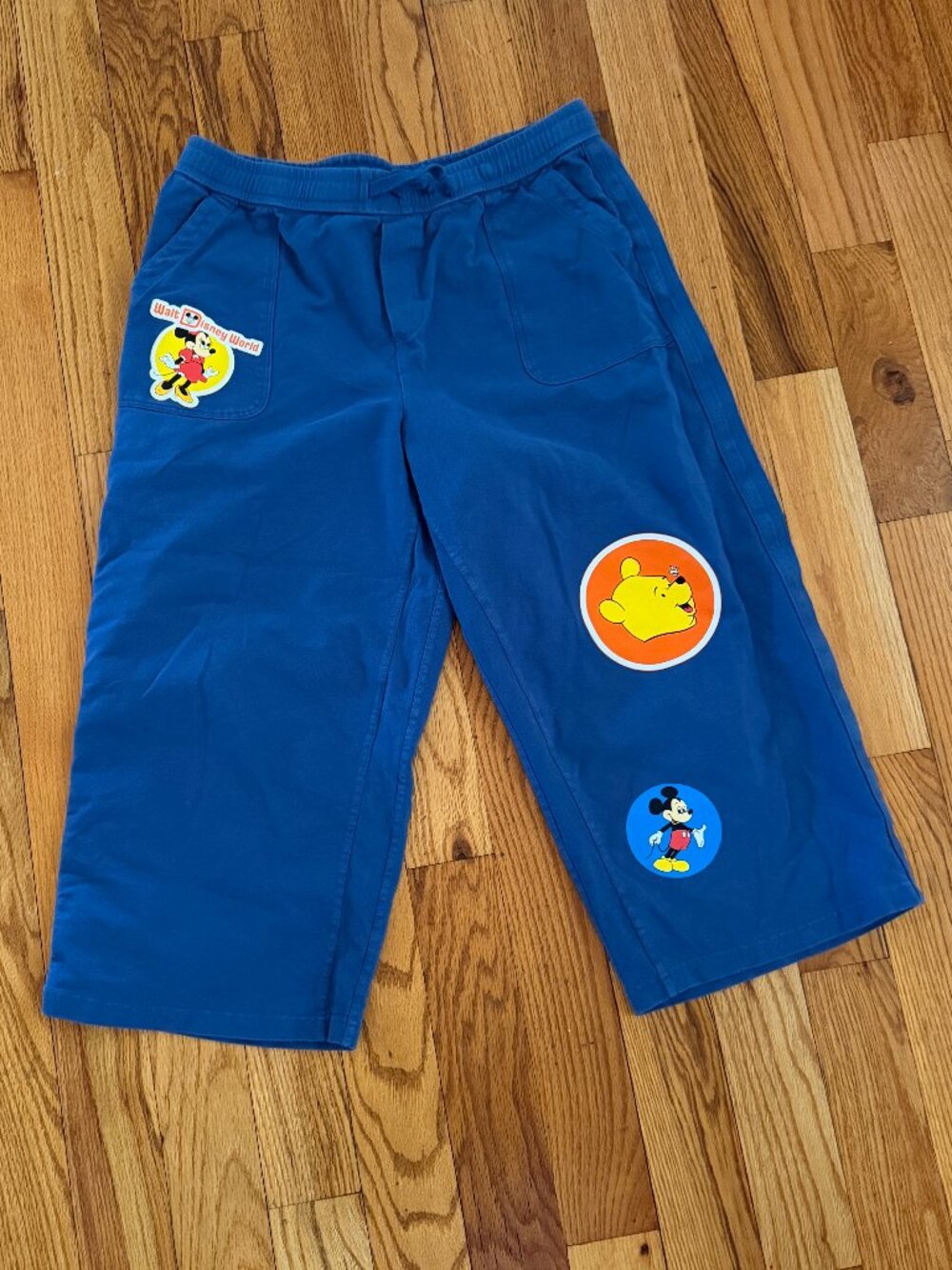 Walt Disney World VAULT Collection Pooh Blue Cropped Sweatpants